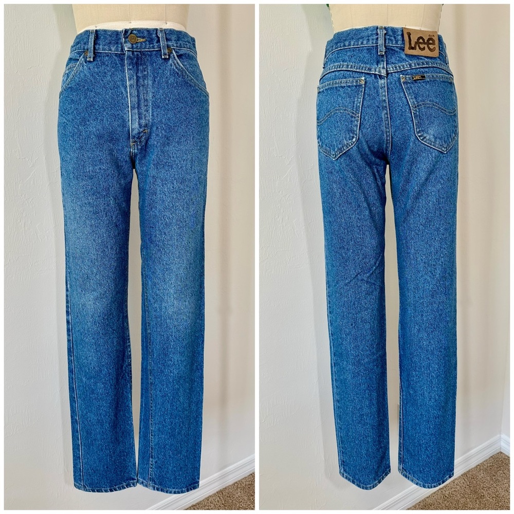 Vintage 80’s Lee Riders 100% Cotton USA Made Straight Leg Jeans